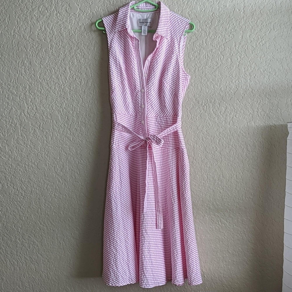Donna morgan collared sleeveless dress
